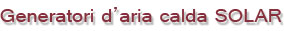 generatori d'aria calda solar